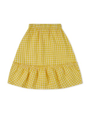 Ruffled Skirt yellow gingham from Matona