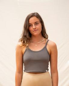 Basic Crop Top graphite van Matona