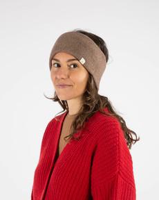 Knitted Headband sepia via Matona