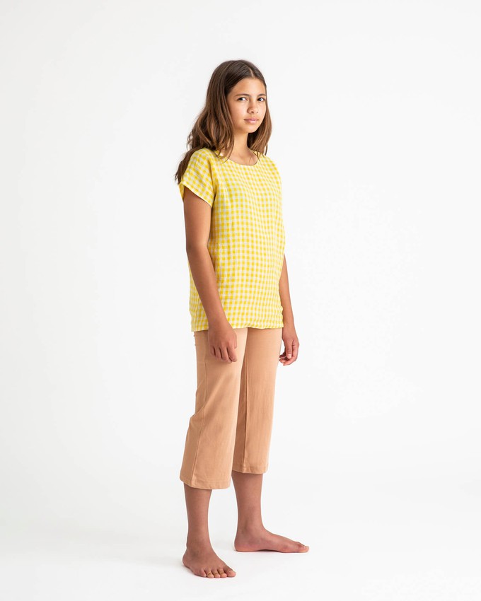 Easy T-Shirt yellow gingham from Matona