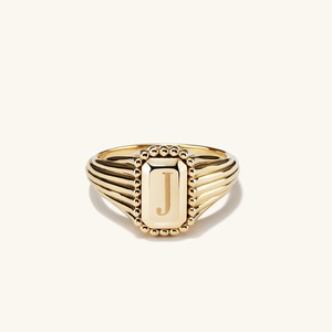 Jenna Lyons 14k Signet Pinky Ring from Mejuri