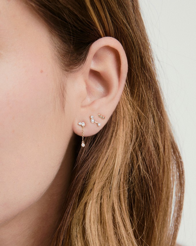 Celeste Lab Grown Diamond Chain Stud from Mejuri