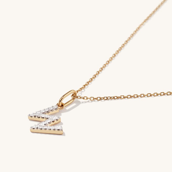 Diamond Letter Charm from Mejuri