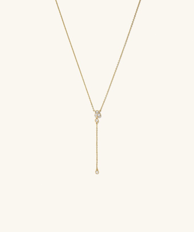 Celeste Lab Grown Diamond Lariat Necklace from Mejuri