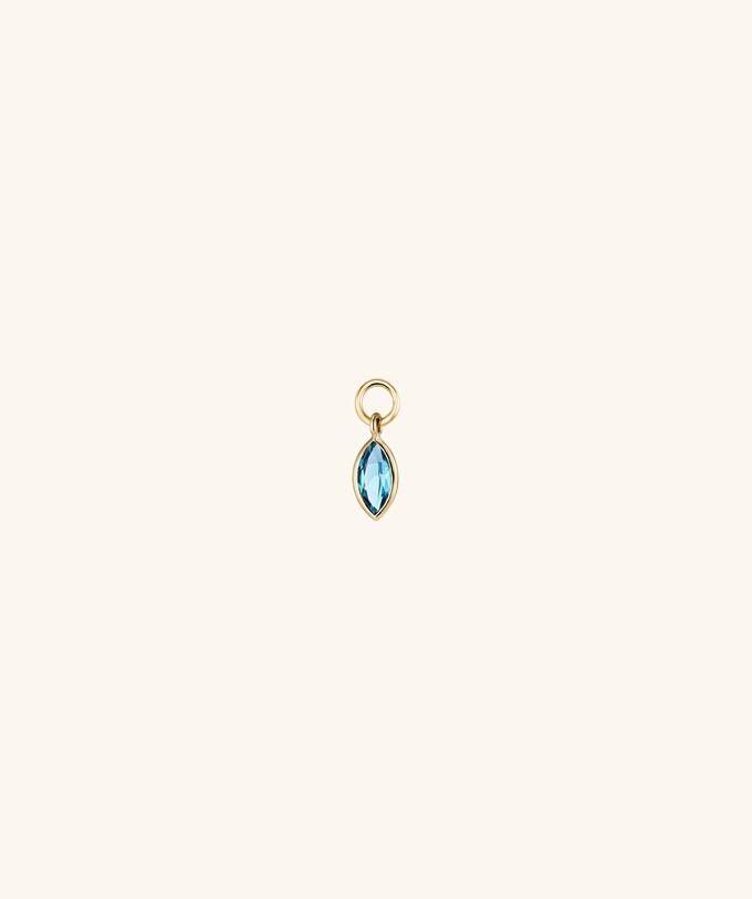 Marquise Gemstone Hoop Charm from Mejuri