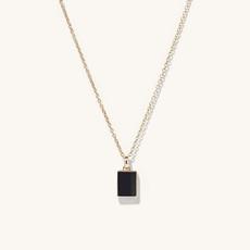 Black Onyx Pendant Necklace van Mejuri