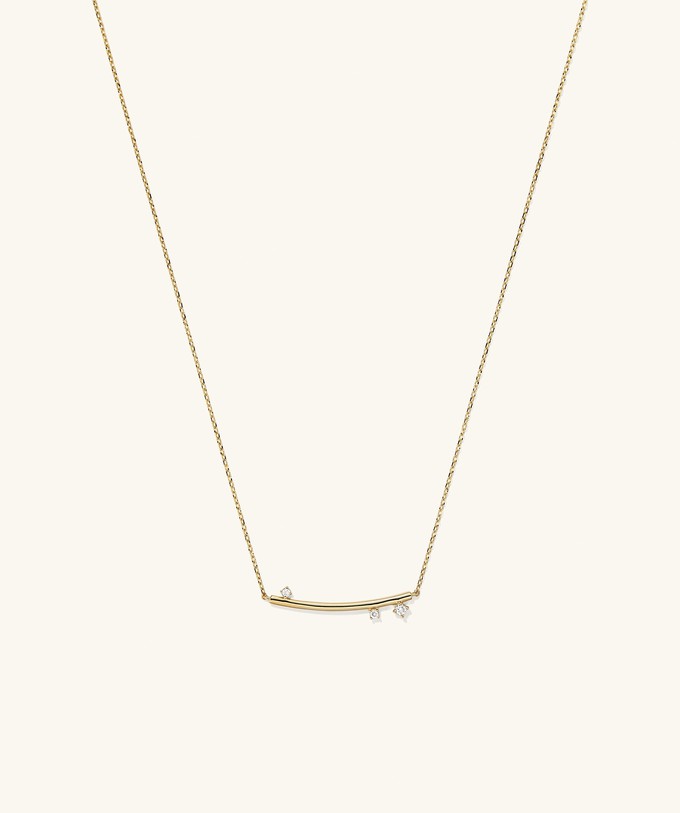 Celeste Lab Grown Diamond Horizon Necklace from Mejuri