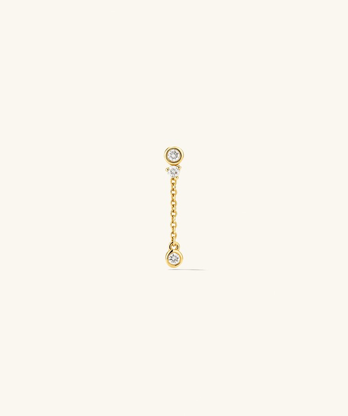 Celeste Lab Grown Diamond Chain Stud from Mejuri
