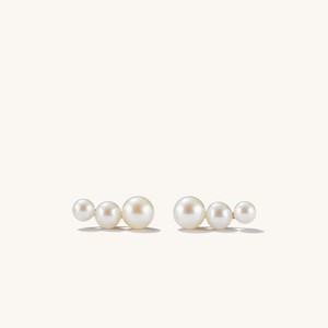 Contrast Pearl Climber Studs from Mejuri