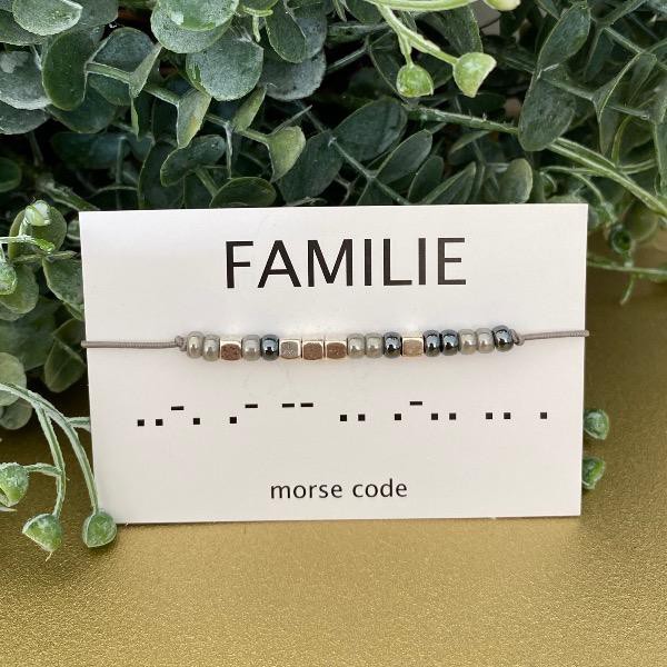 morse armband ‘familie’ from MI-AMI
