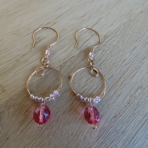 Roze oorbellen from MI-AMI