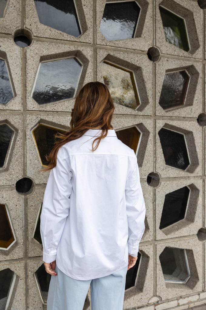 Pixie blouse White dotted from Mon Col Anvers