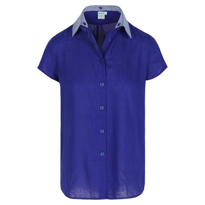 Oase blouse Royal blue from Mon Col Anvers