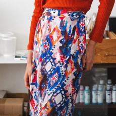 Wrap skirt Ikat via Mon Col Anvers