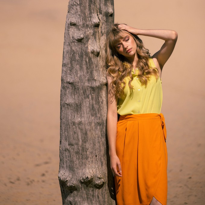 Wrap skirt Orange from Mon Col Anvers