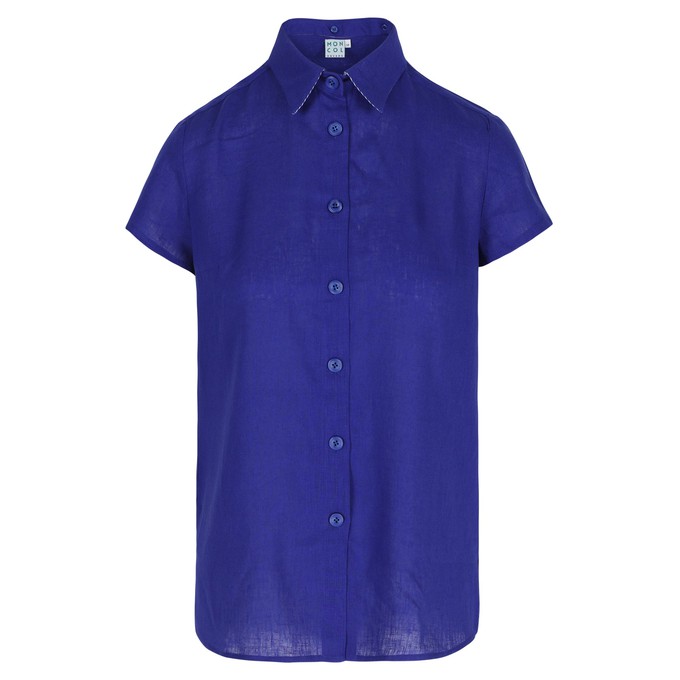 Oase blouse Royal blue from Mon Col Anvers