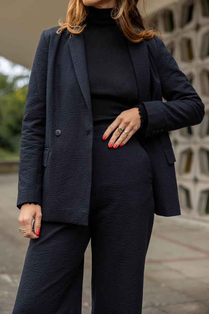 Han pants Black structure from Mon Col Anvers