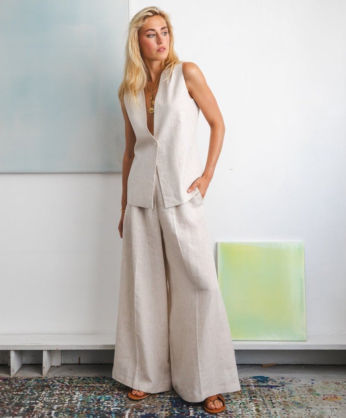 Clay pants Linen from Mon Col Anvers