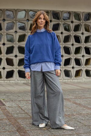 Clio pants Twill grey from Mon Col Anvers