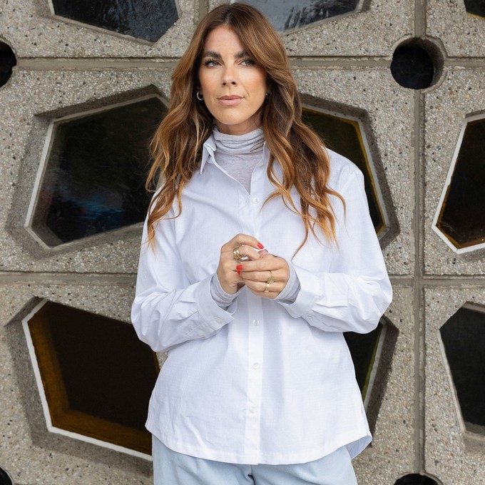 Pixie blouse White dotted from Mon Col Anvers