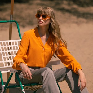 Desert blouse Orange from Mon Col Anvers