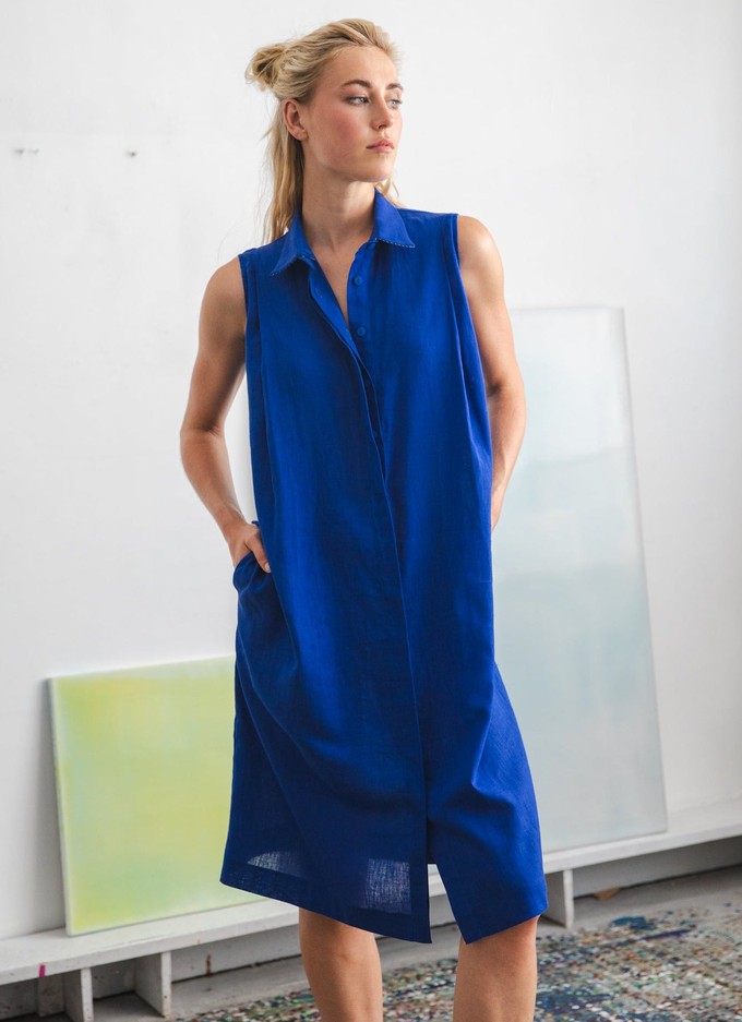 Powder dress midi Royal blue from Mon Col Anvers