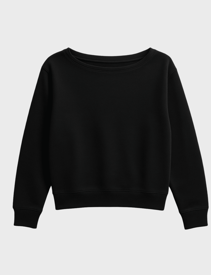 Pia pull Black (organic cotton) from Mon Col Anvers