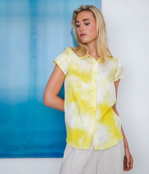 Oase blouse Yellow splash from Mon Col Anvers