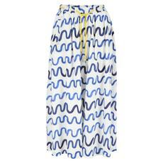 Sage midi skirt Waves Organic cotton via Mon Col Anvers