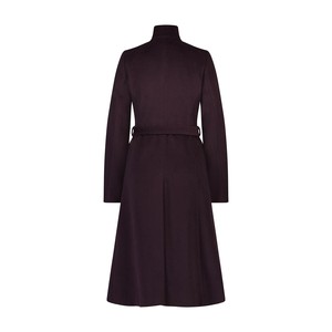 AUBERGINE TAILORED WOOL COAT from MONIQUE SINGH