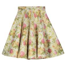 ROMANTIC INDO WESTERN FLOWERBED JACQUARD MIDI SKIRT via MONIQUE SINGH