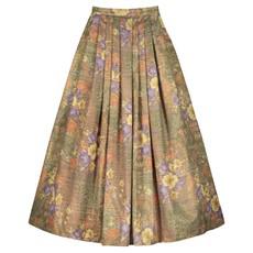 ETHEREAL FLORAL JACQUARD LONG EVENING SKIRT via MONIQUE SINGH