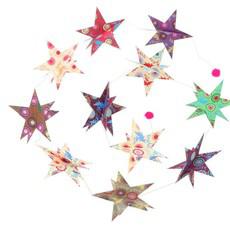 Papieren slinger met 3D sterren - Stella via MoreThanHip
