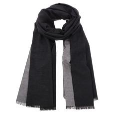 Superzachte brede bamboe sjaal of omslagdoek - WuWen zwart/grijs van MoreThanHip