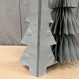 Decoratieve papieren kerstbomen 25/20cm  (set 2 stuks) - Picea antraciet from MoreThanHip