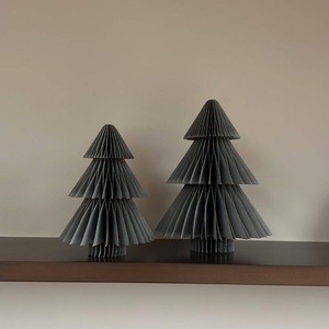 Decoratieve papieren kerstbomen 25/20cm  (set 2 stuks) - Picea antraciet from MoreThanHip