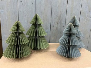 Decoratieve papieren kerstbomen 25/20cm  (set 2 stuks) - Picea antraciet from MoreThanHip