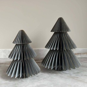 Decoratieve papieren kerstbomen 25/20cm  (set 2 stuks) - Picea antraciet from MoreThanHip