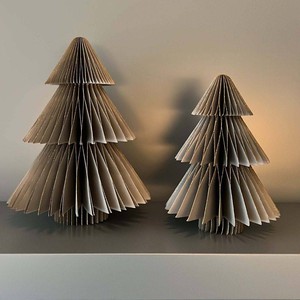 Decoratieve papieren kerstbomen 25/20cm  (set 2 stuks) - Picea antraciet from MoreThanHip