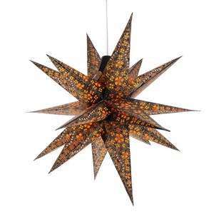 Multipoint 3D kerstster  Jaipur - oranje/geel - incl. verlichtingsset from MoreThanHip