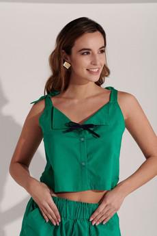 Delphine Top Rayon - Green van M.R BRAVO