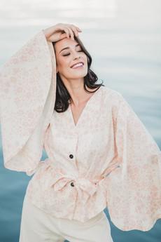 Edith Jacket Floral - Organic Cotton van M.R BRAVO