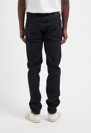 Dunn Low Tapered - Stone Black from Mud Jeans