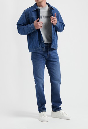 Benny Denim Jacket - Medium Stone from Mud Jeans