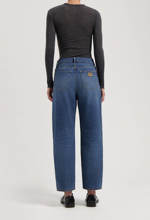 Brooke High Barrel - Rustic Blue from Mud Jeans