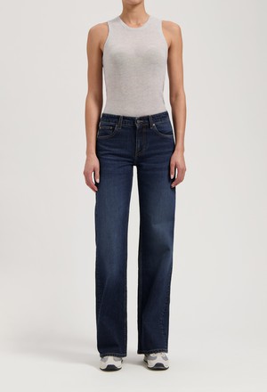 Cleo Mid Loose - Rustic Blue from Mud Jeans