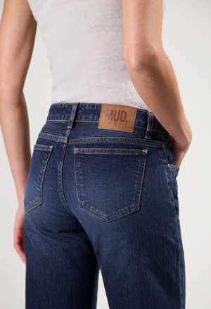 Cleo Mid Loose - Rustic Blue from Mud Jeans