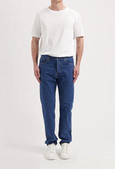John Mid Straight - Medium Stone via Mud Jeans