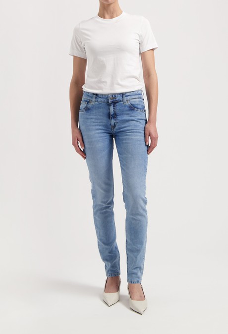Skyler Mid Skinny - Original Stone from Mud Jeans