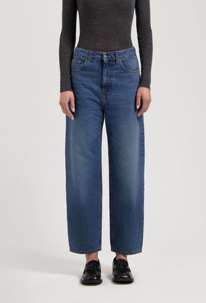 Brooke High Barrel - Rustic Blue from Mud Jeans